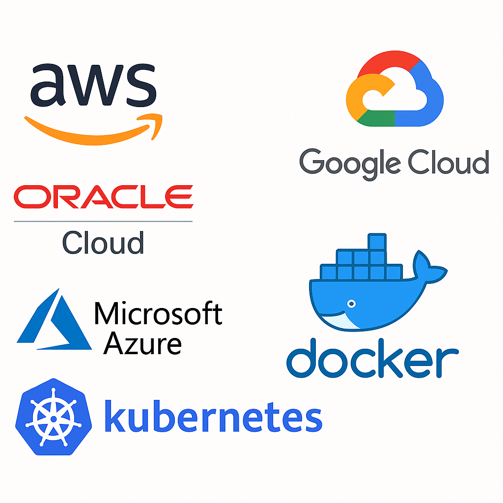 Cloud platforms AWS Azure GCP and Kubernetes container orchestration technologies for DevOps infrastructure